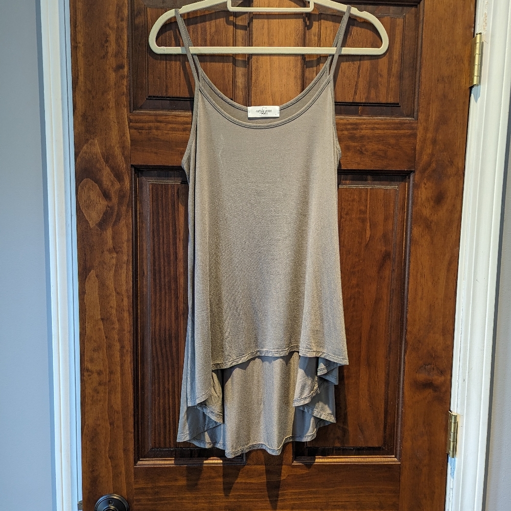 Carly Jean Spaghetti Strap Tunic Top